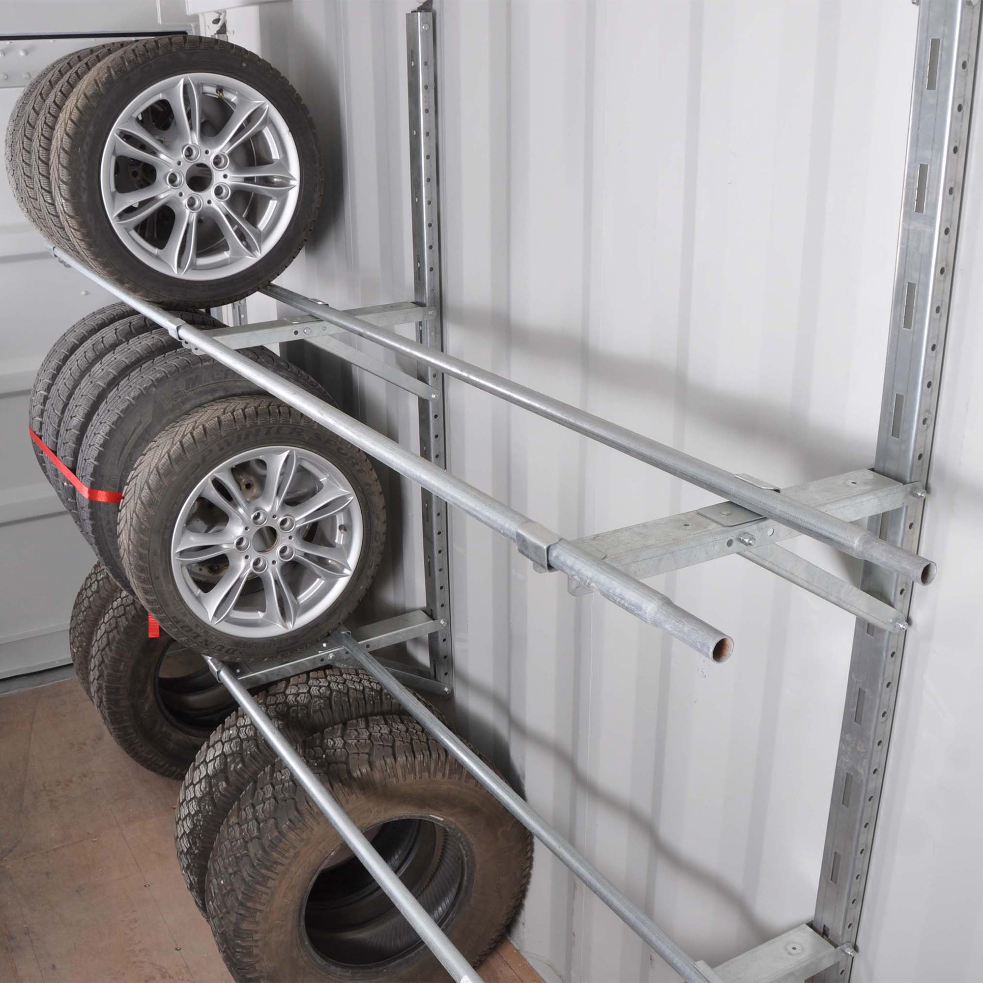 Western Steel & Tube Container Tire Storage Kit, 2 Level, Model# 1412